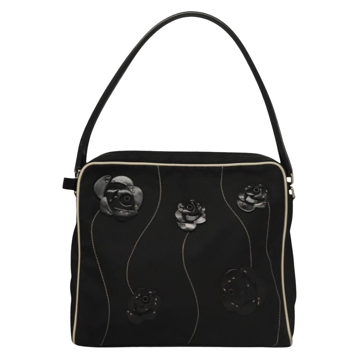 Prada Black Synthetic Tessuto