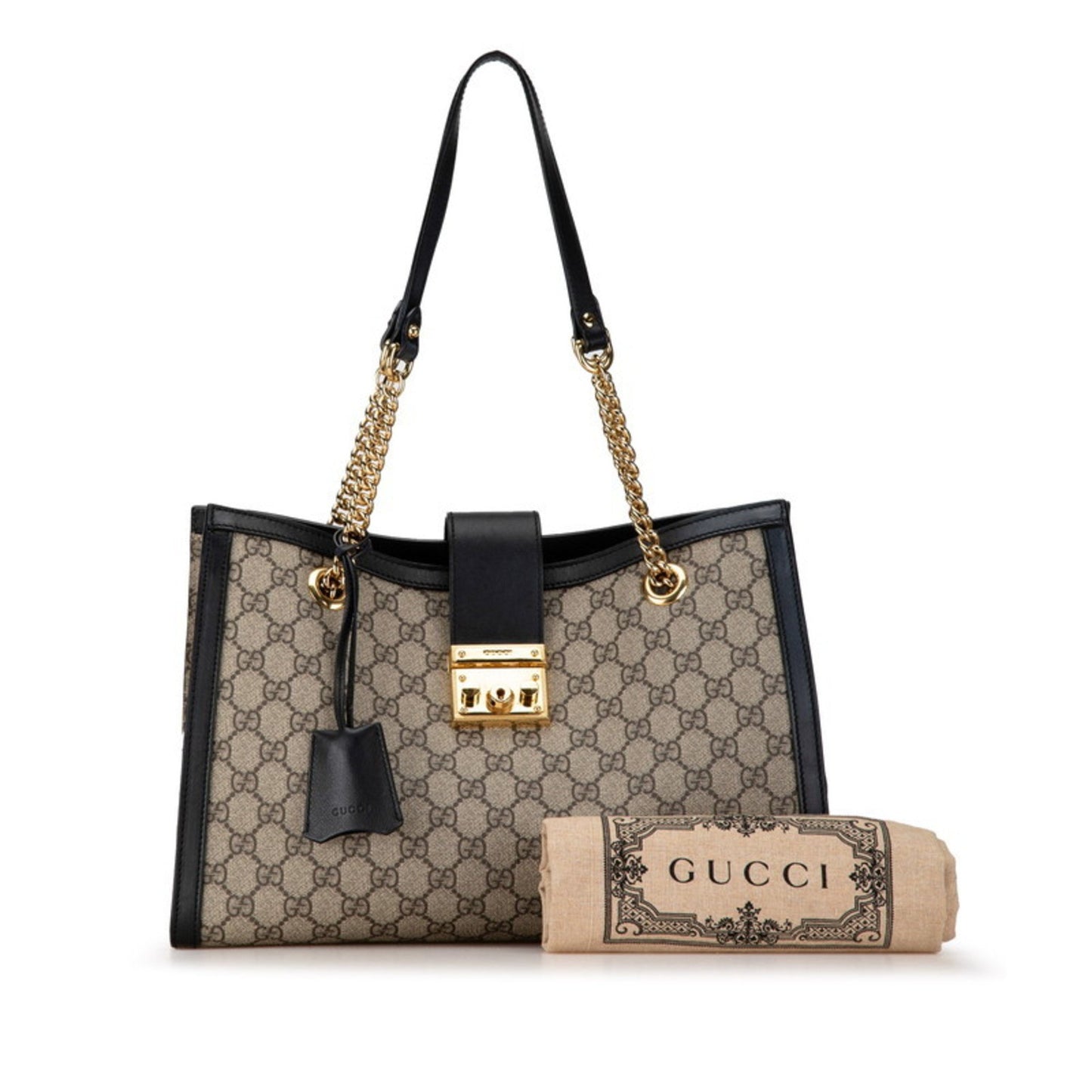 Gucci Brown Canvas Padlock