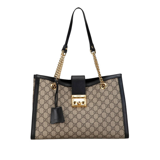 Gucci Brown Canvas Padlock
