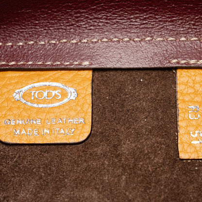 Tod's Orange Leather Tote