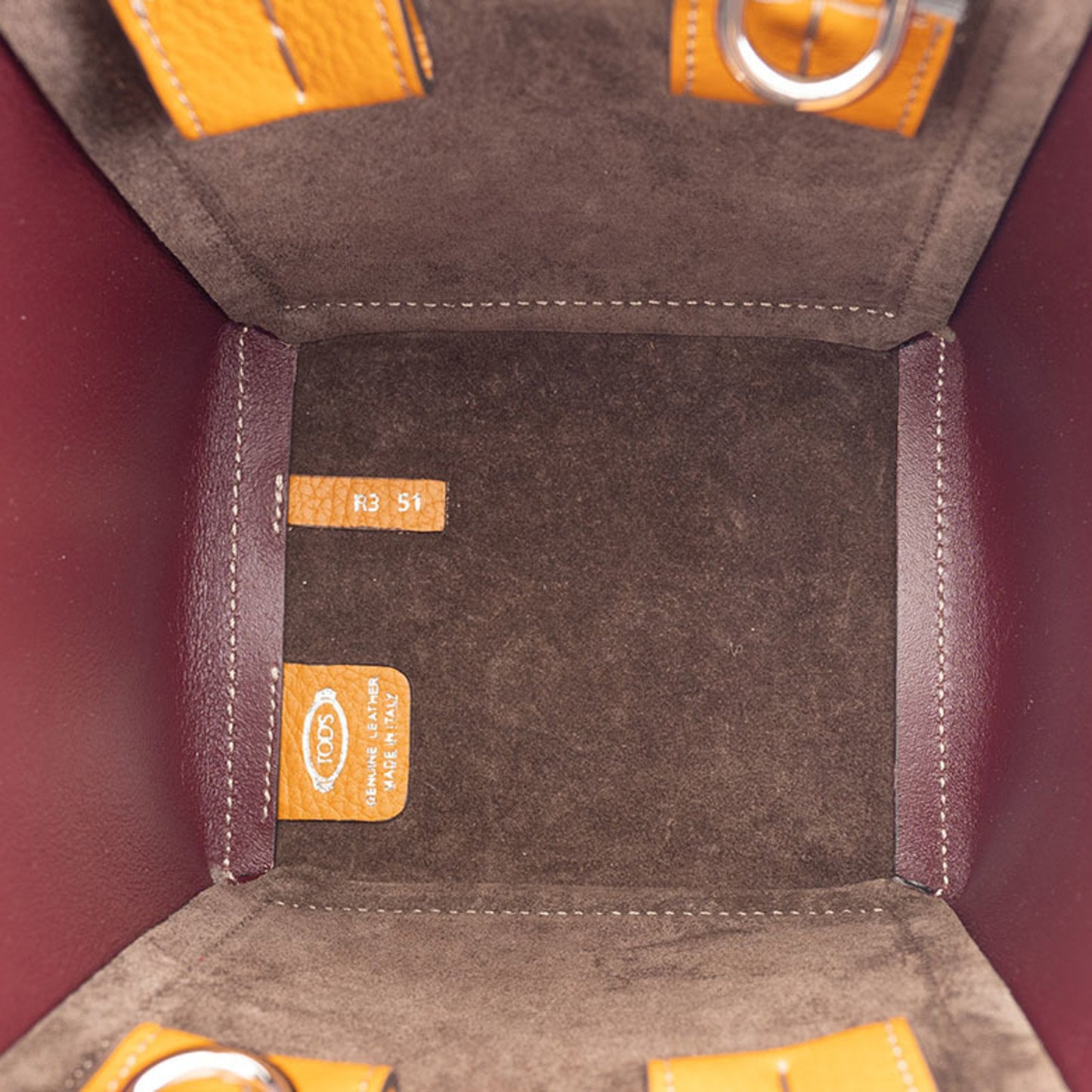 Tod's Orange Leather Tote