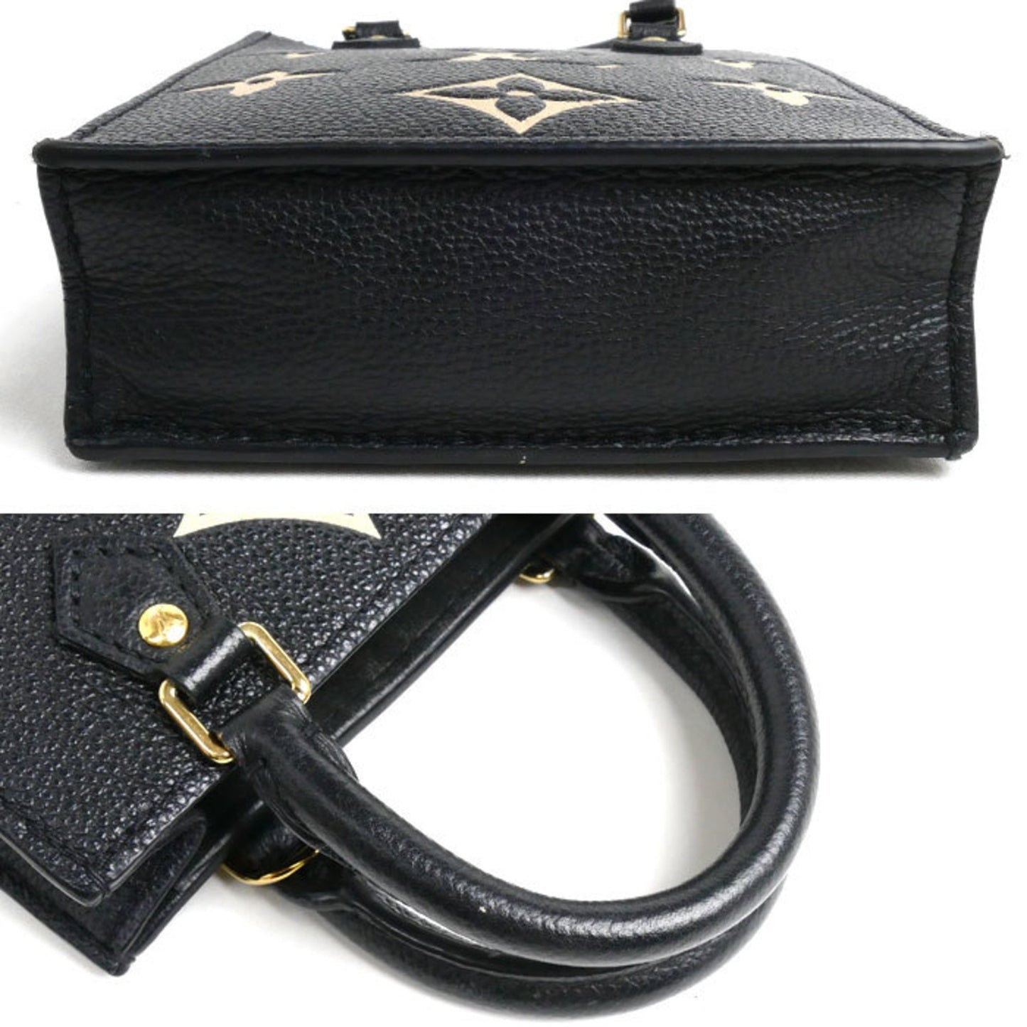 Louis Vuitton Black Leather Sac Plat