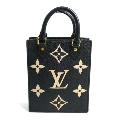 Louis Vuitton Black Leather Sac Plat