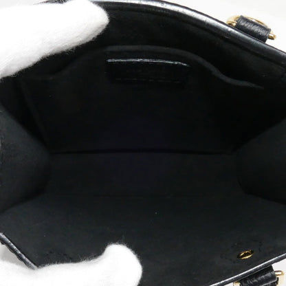 Louis Vuitton Black Leather Sac Plat