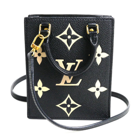 Louis Vuitton Black Leather Sac Plat