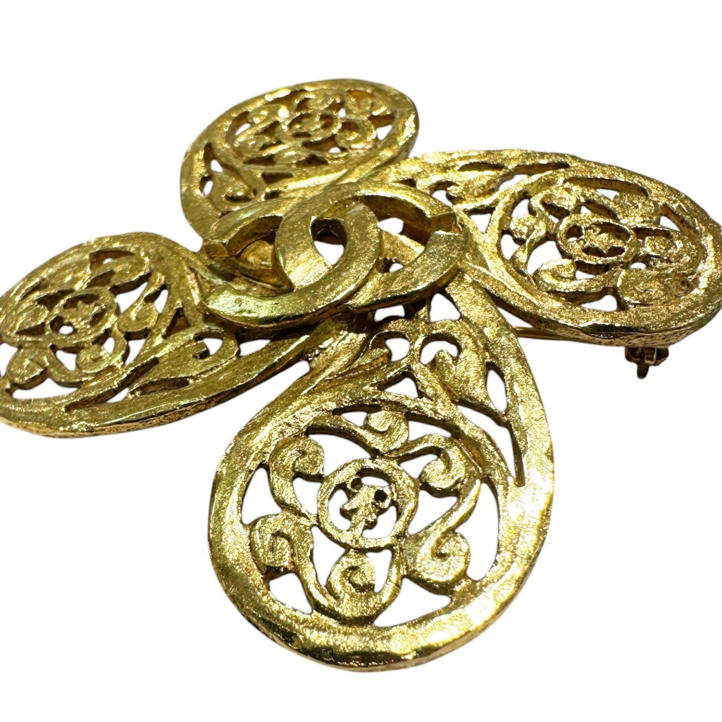 Chanel Gold Gold Plated Brooch