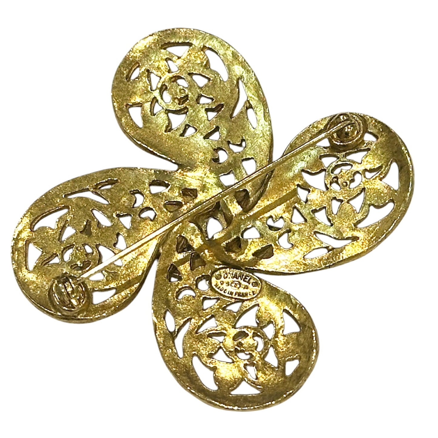 Chanel Gold Gold Plated Brooch