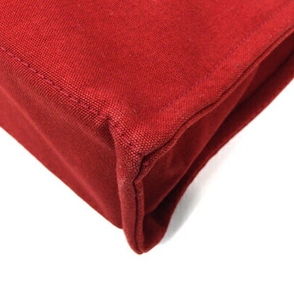 Hermès Red Canvas Fourre Tout