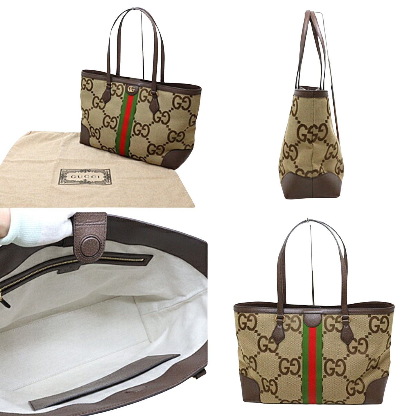 Gucci Brown Canvas Ophidia