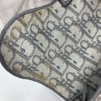 Dior Gray Canvas Saddle Dior Oblique