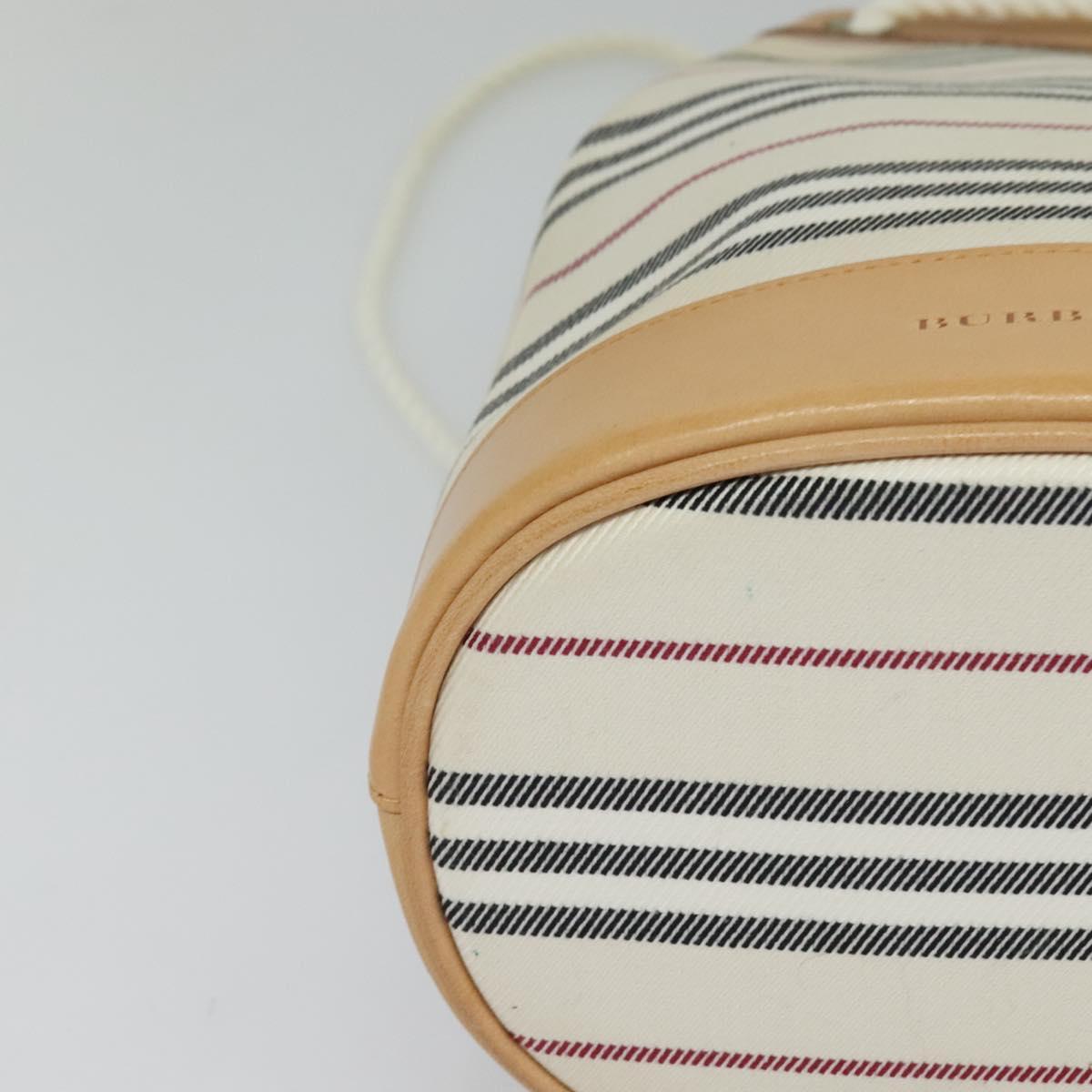 Burberry White Canvas Shoulder