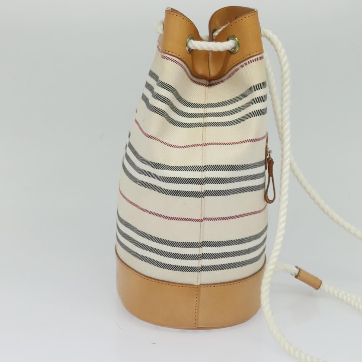 Burberry White Canvas Shoulder