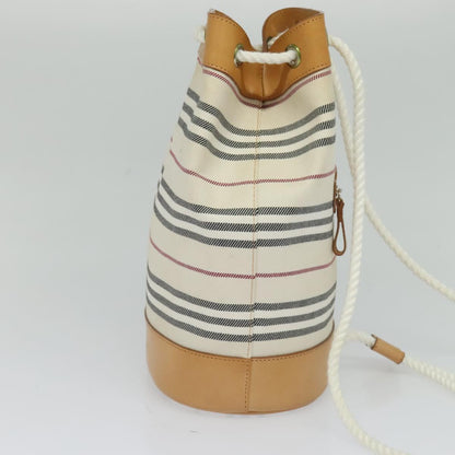 Burberry White Canvas Shoulder