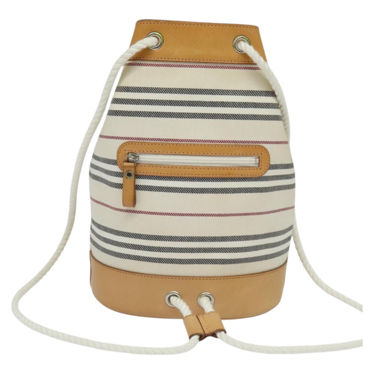 Burberry White Canvas Shoulder