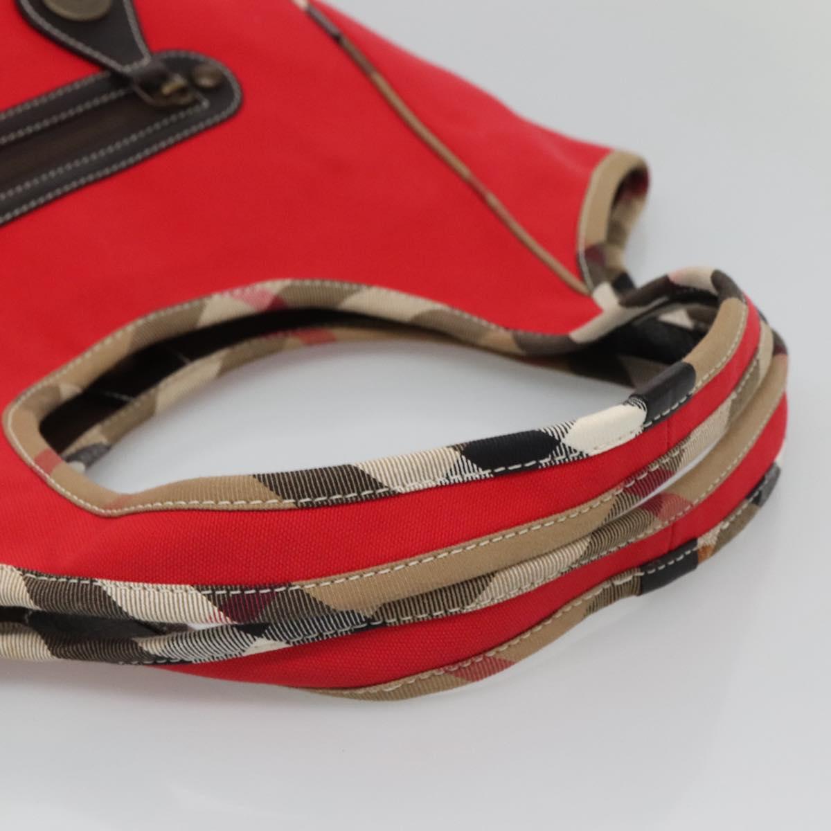 Burberry Red Canvas Nova Check