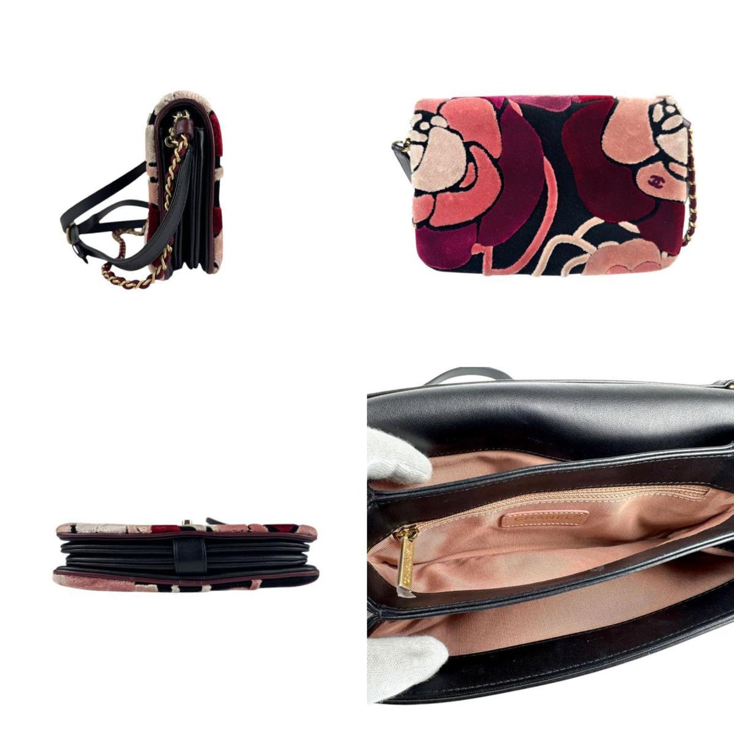 Chanel Pink Velvet Camellia