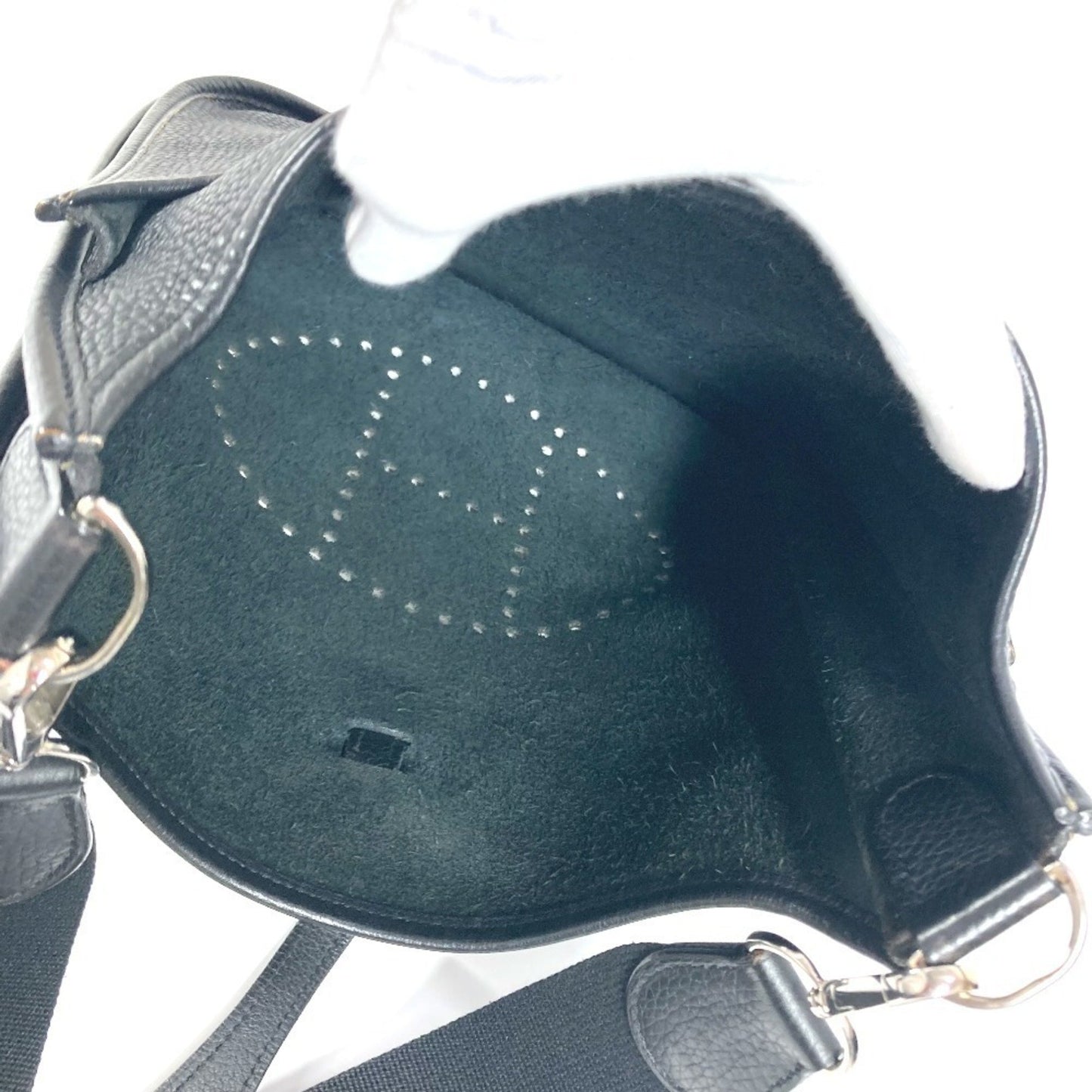 Hermès Black Leather Evelyne