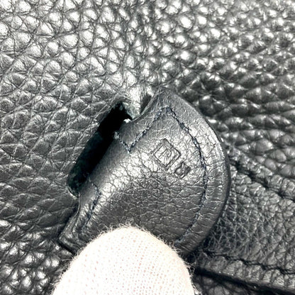 Hermès Black Leather Evelyne