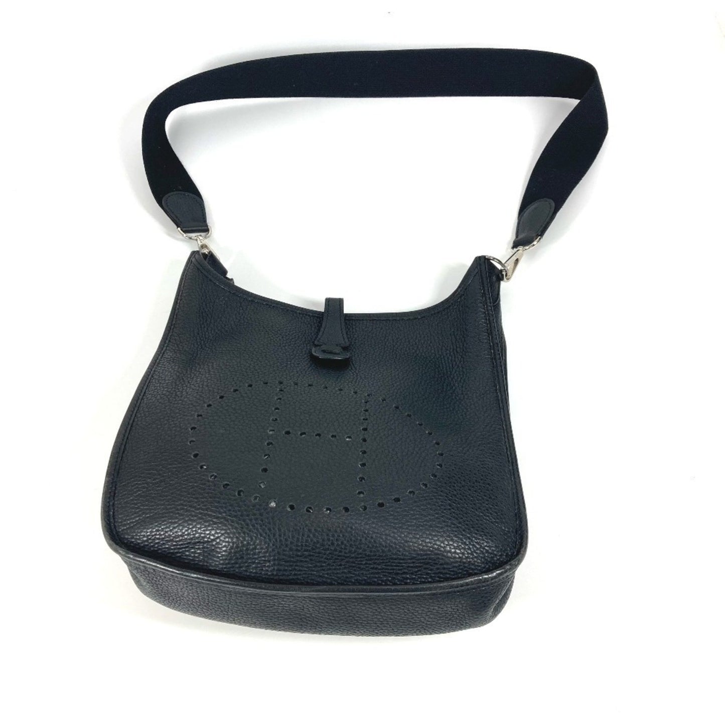 Hermès Black Leather Evelyne