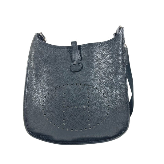 Hermès Black Leather Evelyne