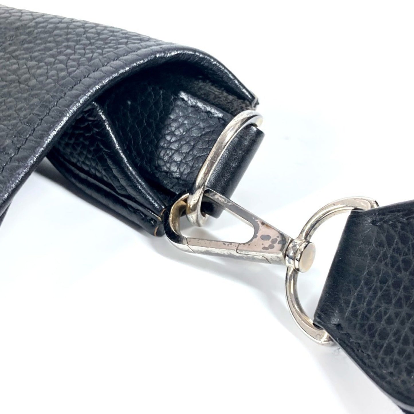 Hermès Black Leather Evelyne