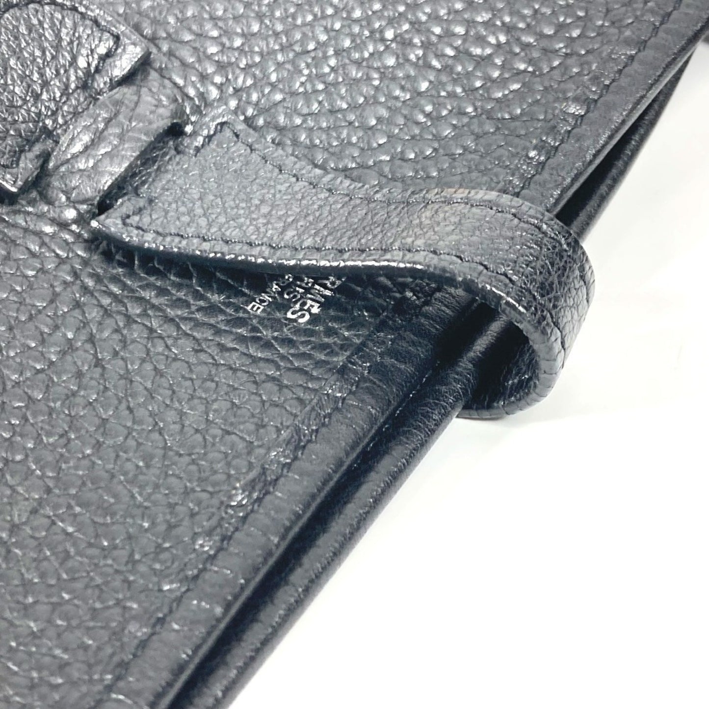 Hermès Black Leather Evelyne