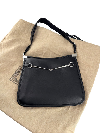 Gucci Black Leather Horsebit