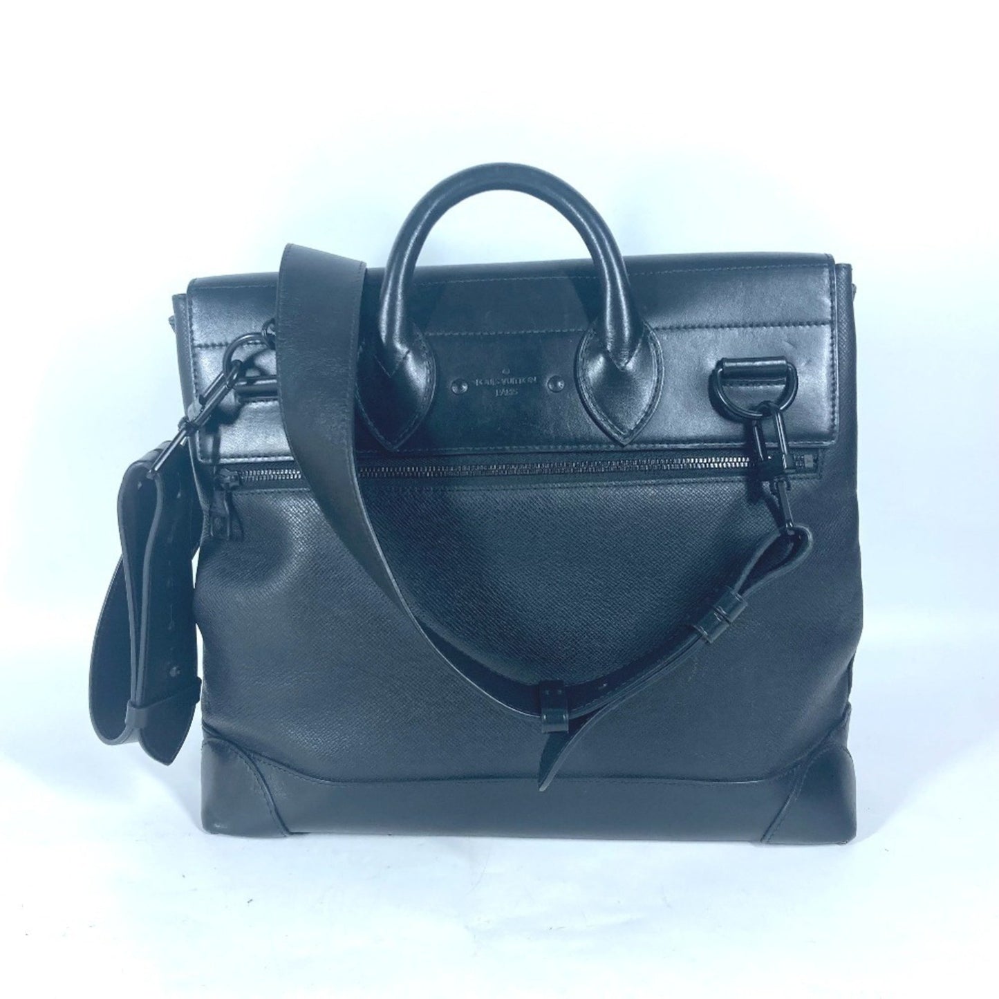 Louis Vuitton Black Leather Steamer