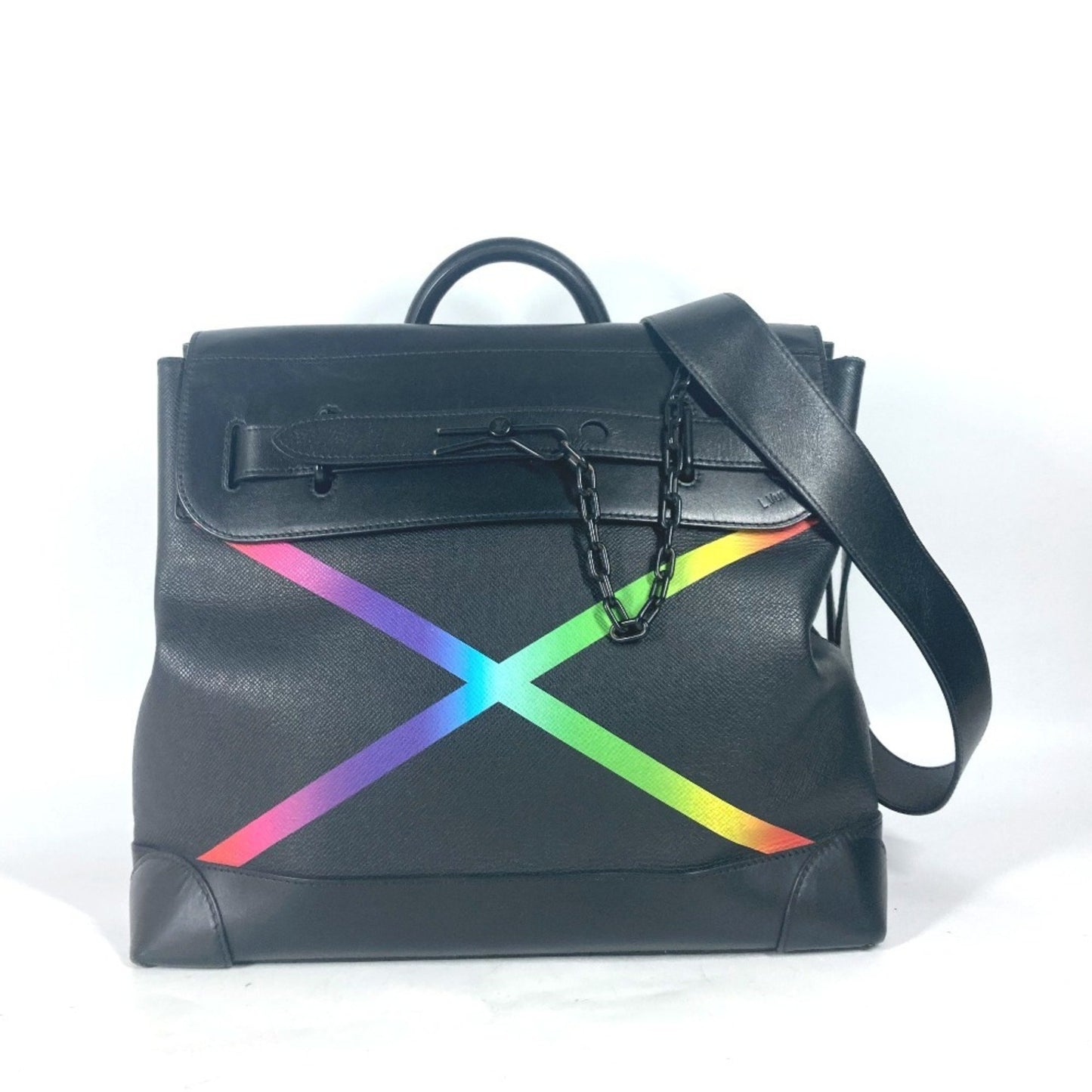 Louis Vuitton Black Leather Steamer
