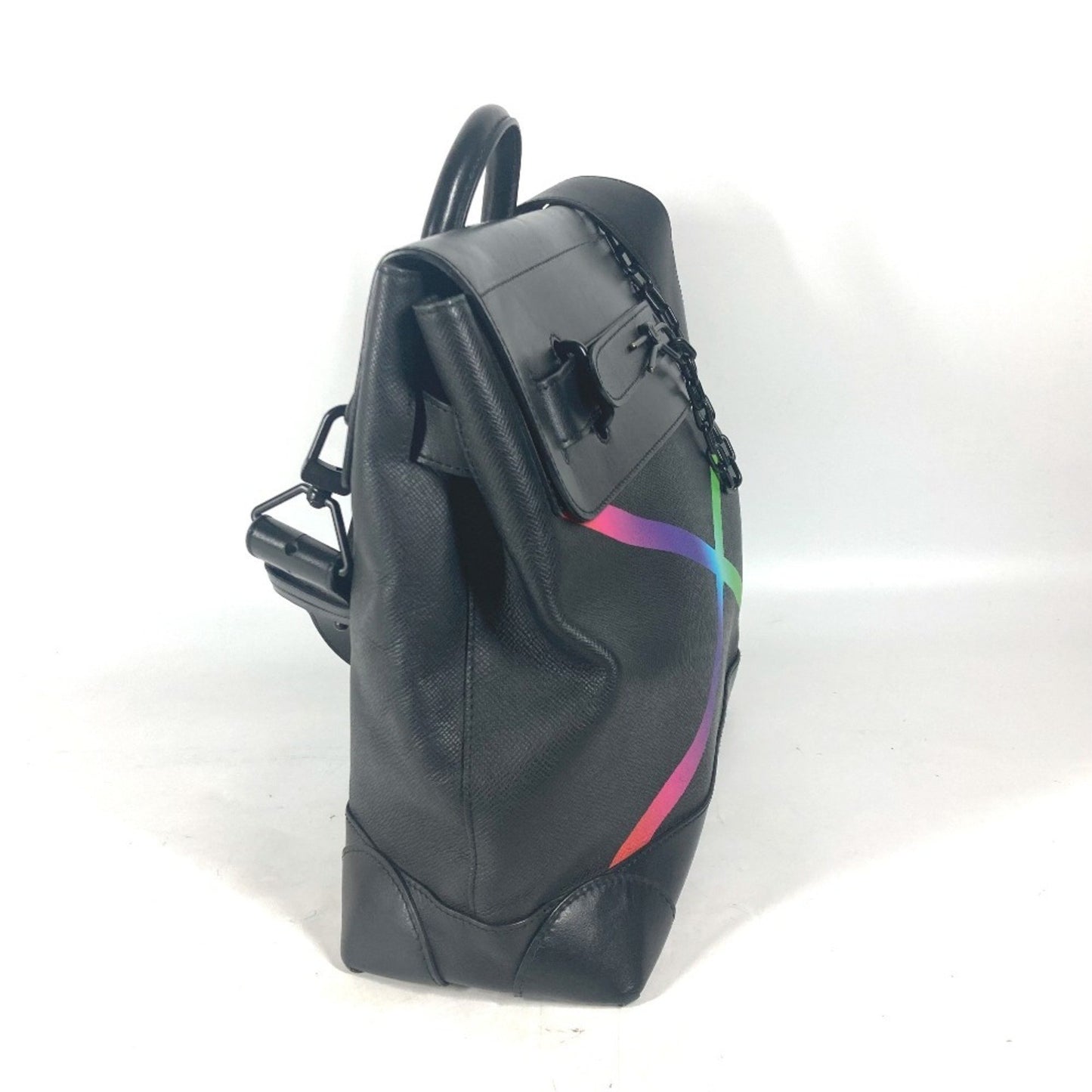 Louis Vuitton Black Leather Steamer