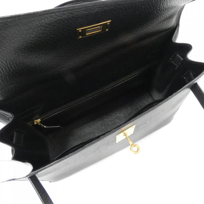 Hermès Black Leather Kelly 32
