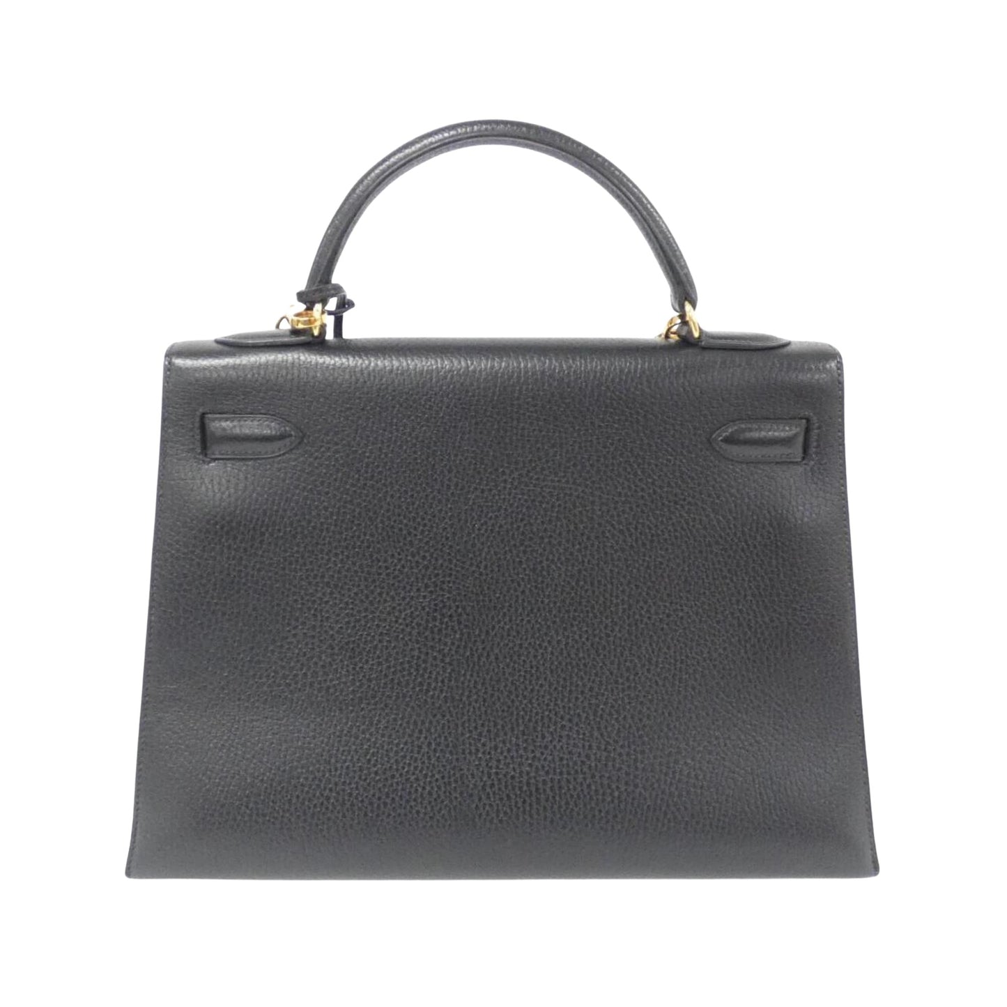 Hermès Black Leather Kelly 32