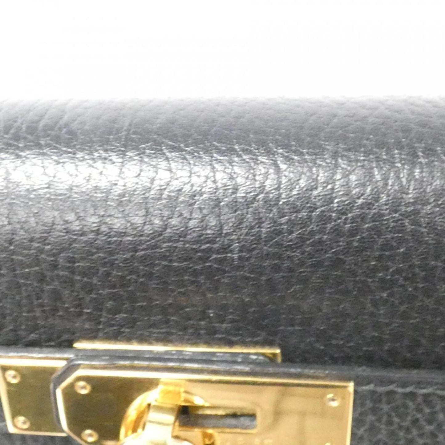 Hermès Black Leather Kelly 32