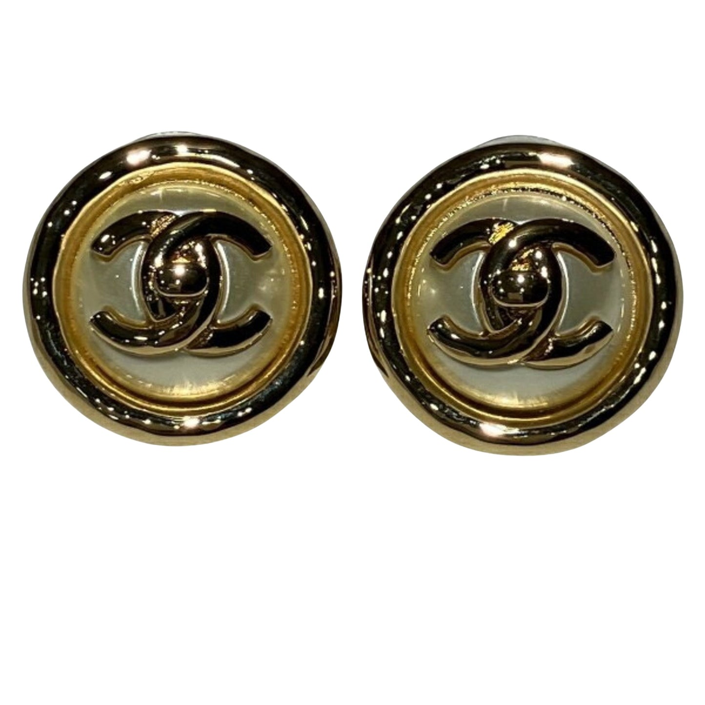 Chanel Gold Gold Plated Coco Mark