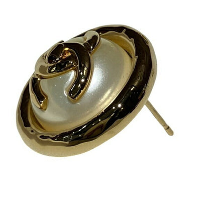 Chanel Gold Gold Plated Coco Mark