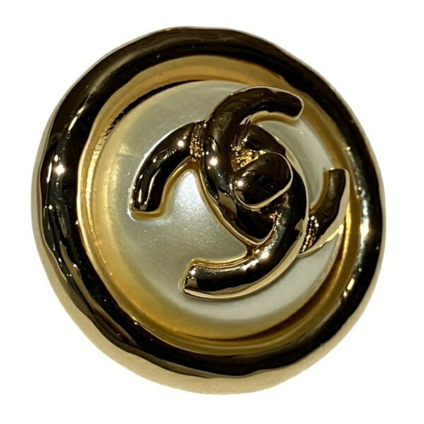 Chanel Gold Gold Plated Coco Mark