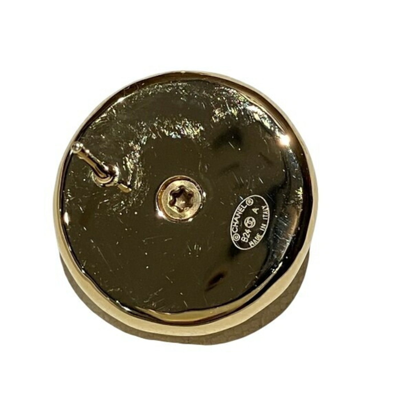 Chanel Gold Gold Plated Coco Mark