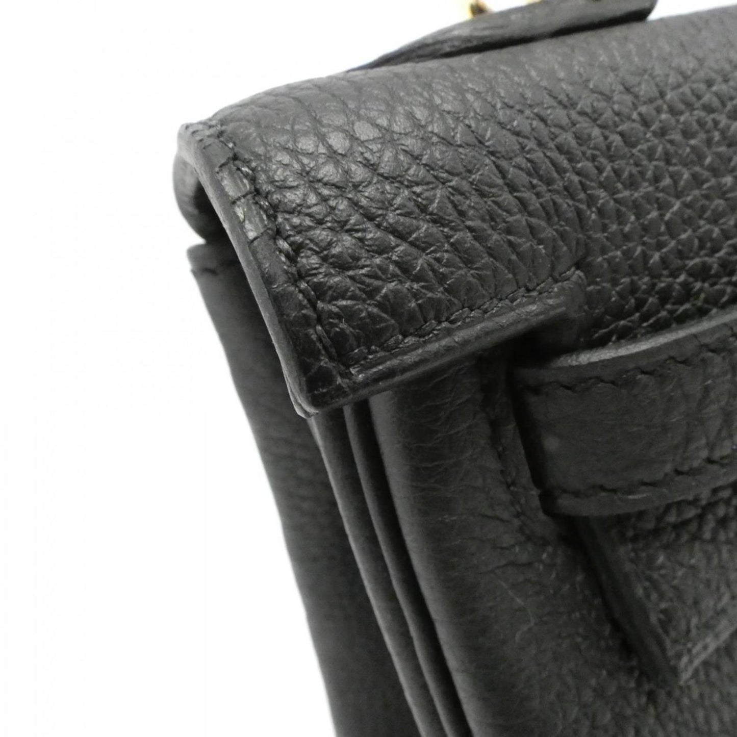 Hermès Black Leather Kelly 25