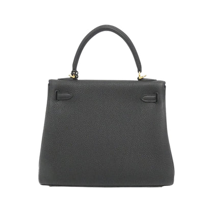 Hermès Black Leather Kelly 25