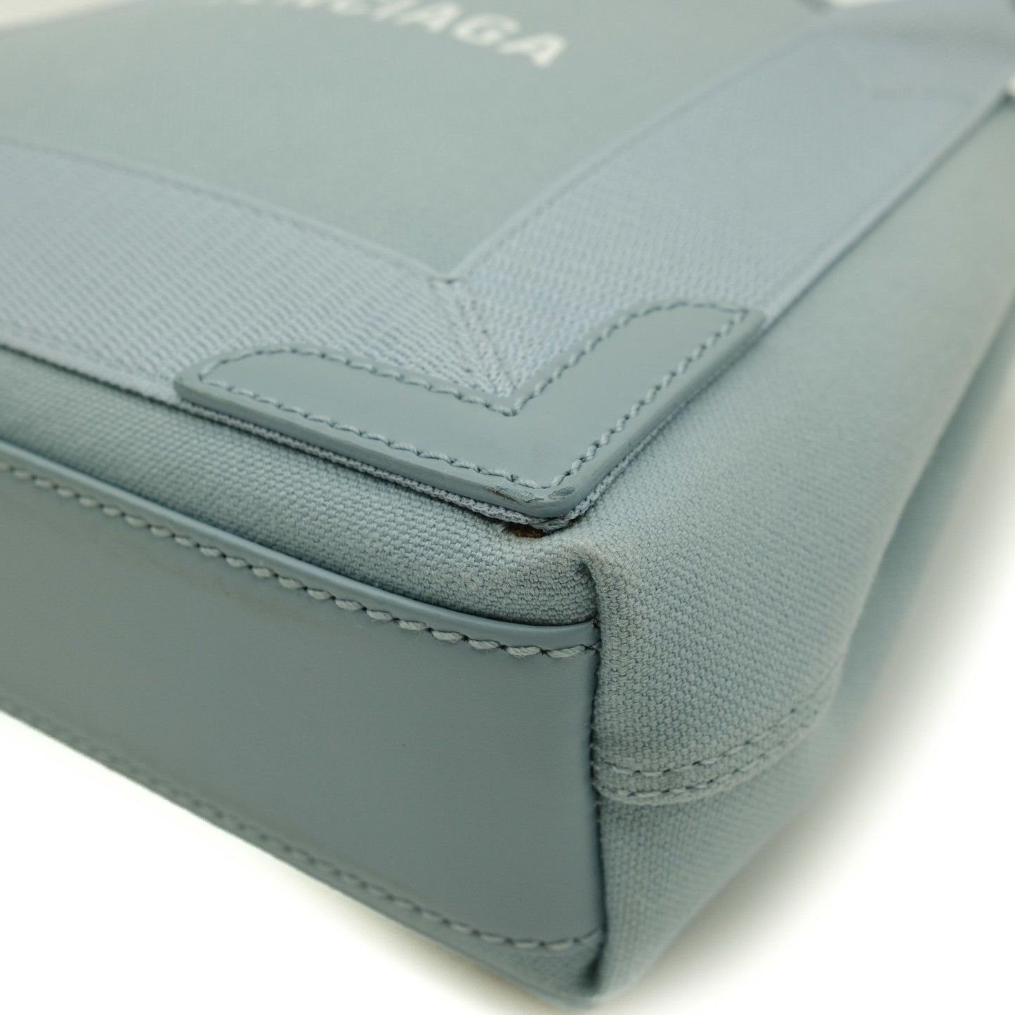 Balenciaga Blue Canvas Navy Cabas