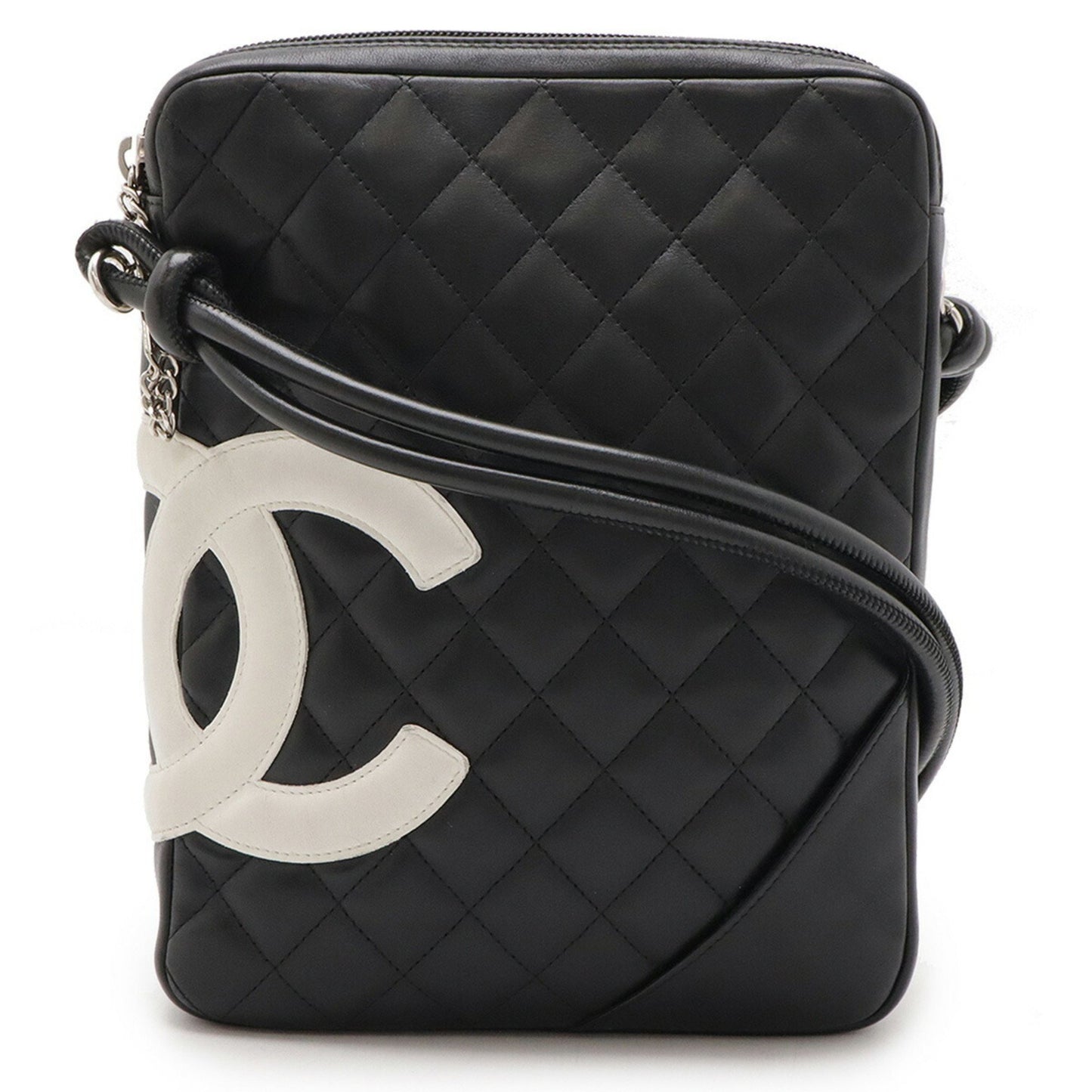 Chanel Black Leather Cambon Line