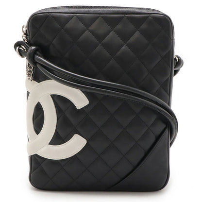 Chanel Black Leather Cambon Line