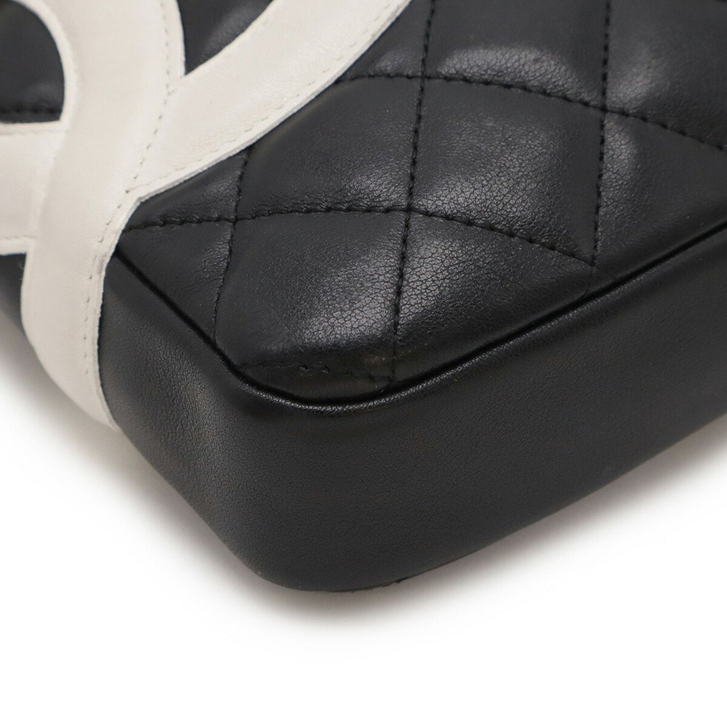 Chanel Black Leather Cambon Line