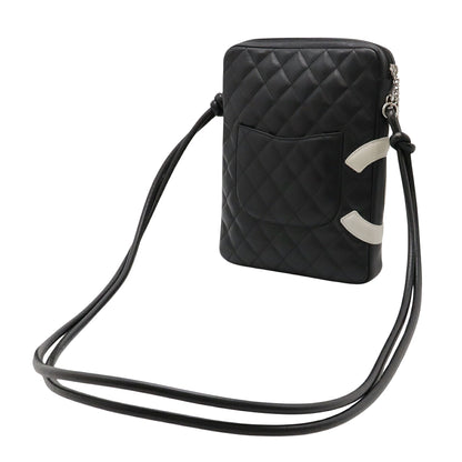 Chanel Black Leather Cambon Line