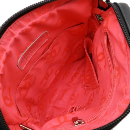 Chanel Black Leather Cambon Line