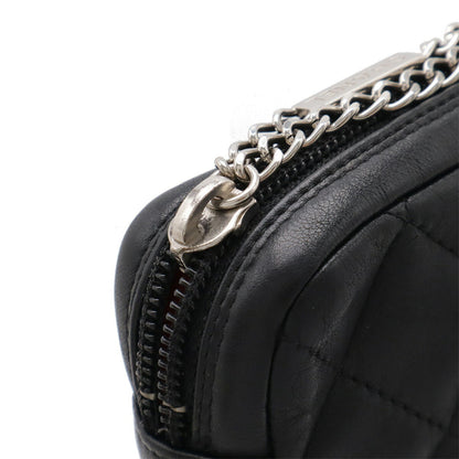 Chanel Black Leather Cambon Line