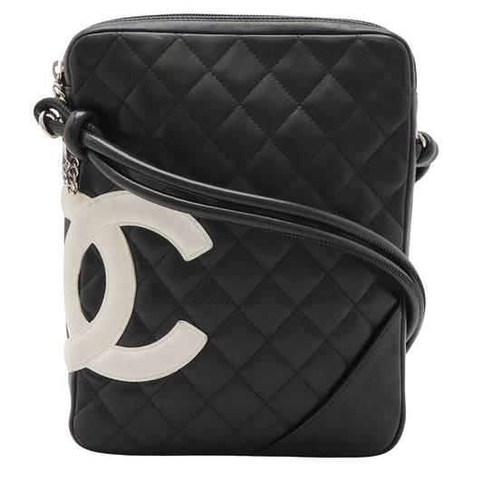 Chanel Black Leather Cambon Line