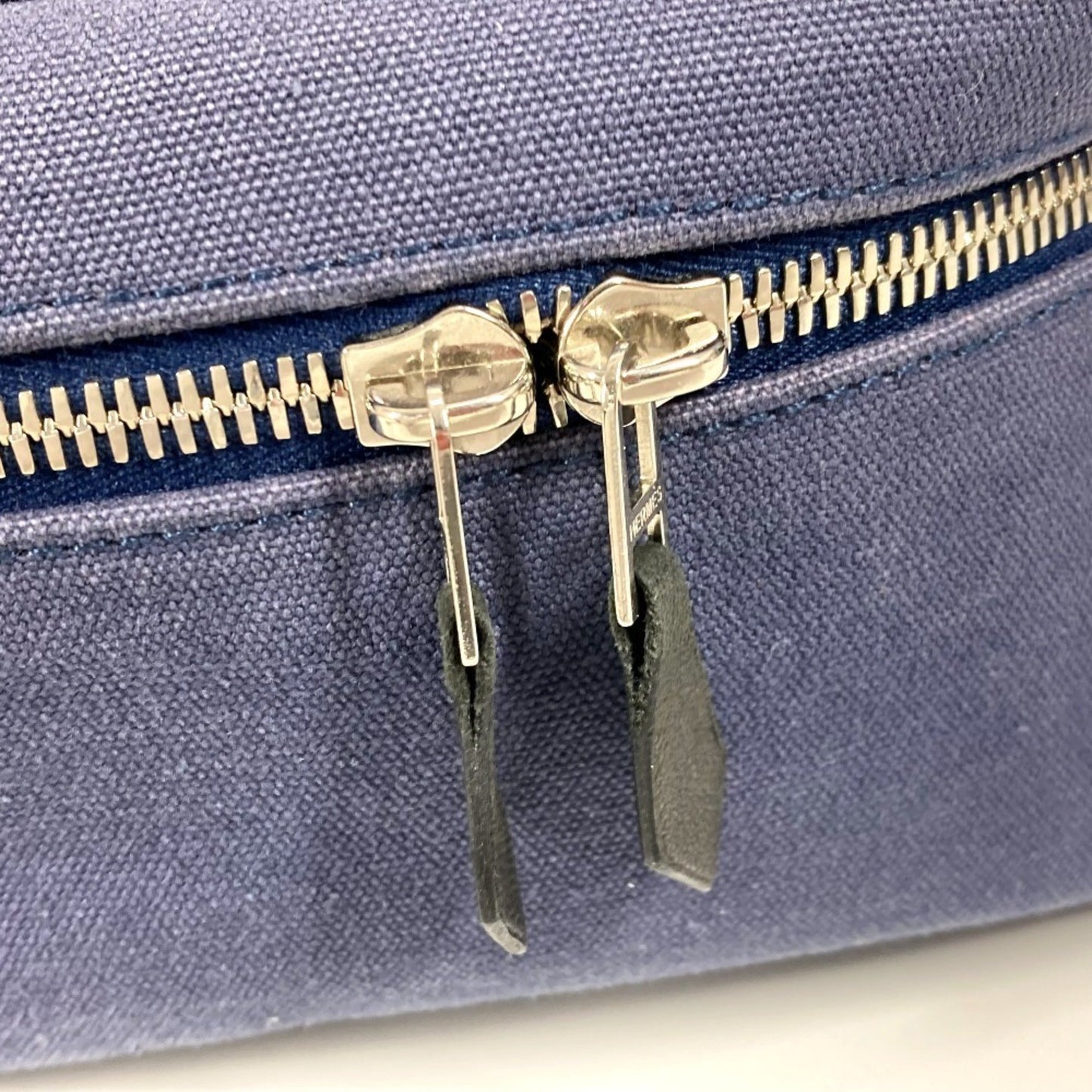 Hermès Black Canvas Handbag