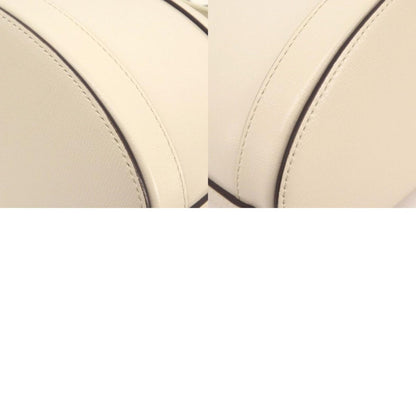 Gucci White Leather Horsebit