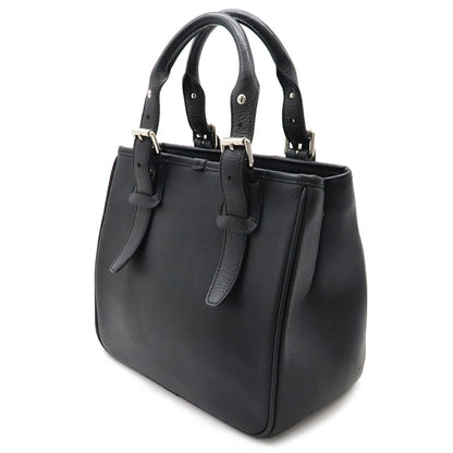 Burberry Black Leather Nova Check